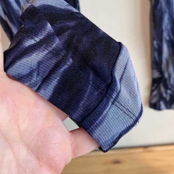 Vivienne Tam Mesh Pants Leggings Blue and White Swirl M - Picture 3 of 10